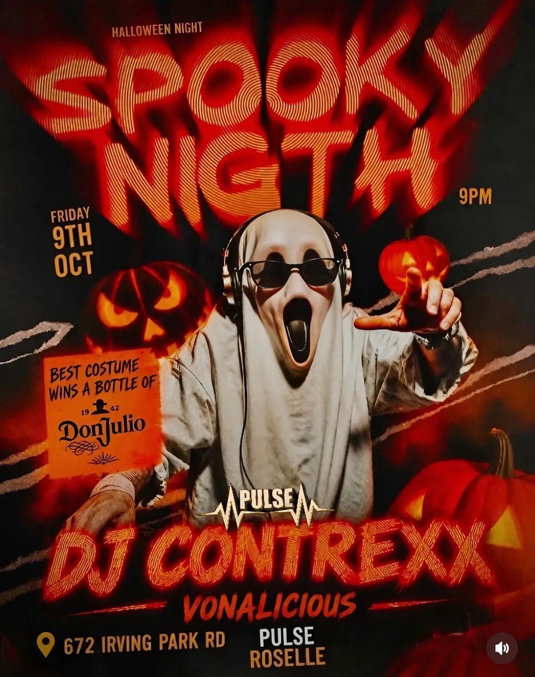 Spooky Night event flyer