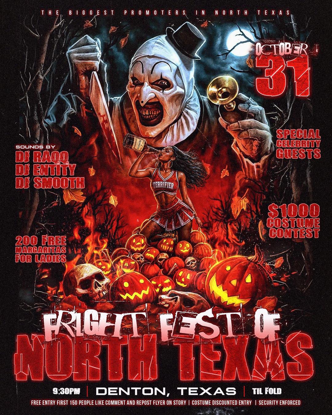 FrightFest North Texas event flyer