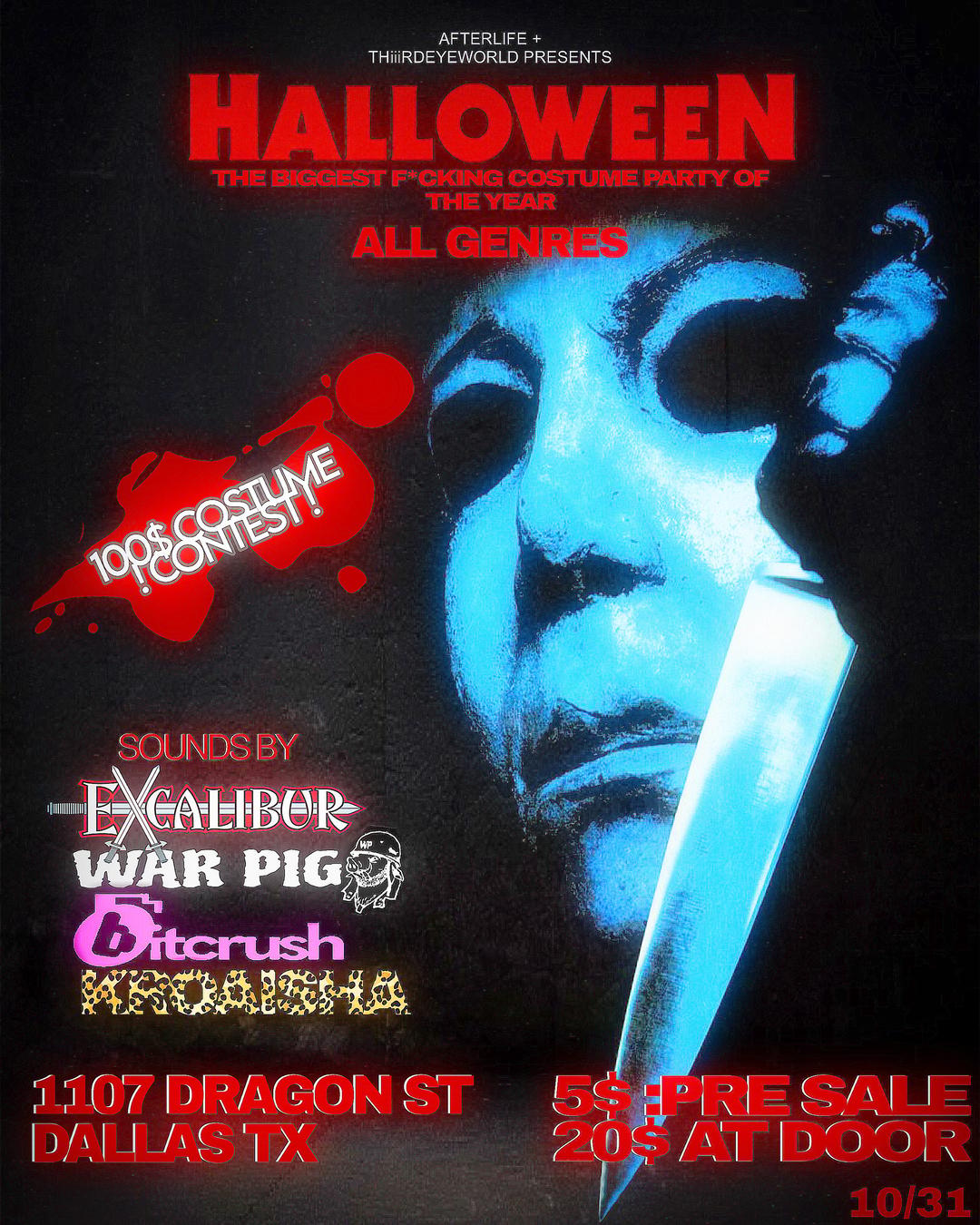 AFTERLIFE: HALLOWEEN event flyer
