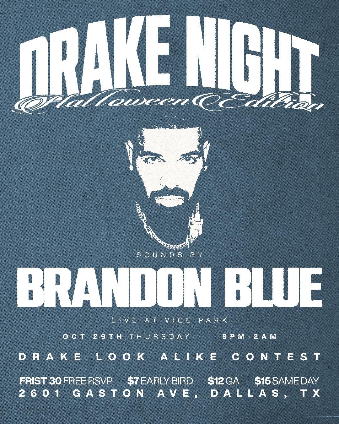 Drake Night - Halloween Edition event flyer