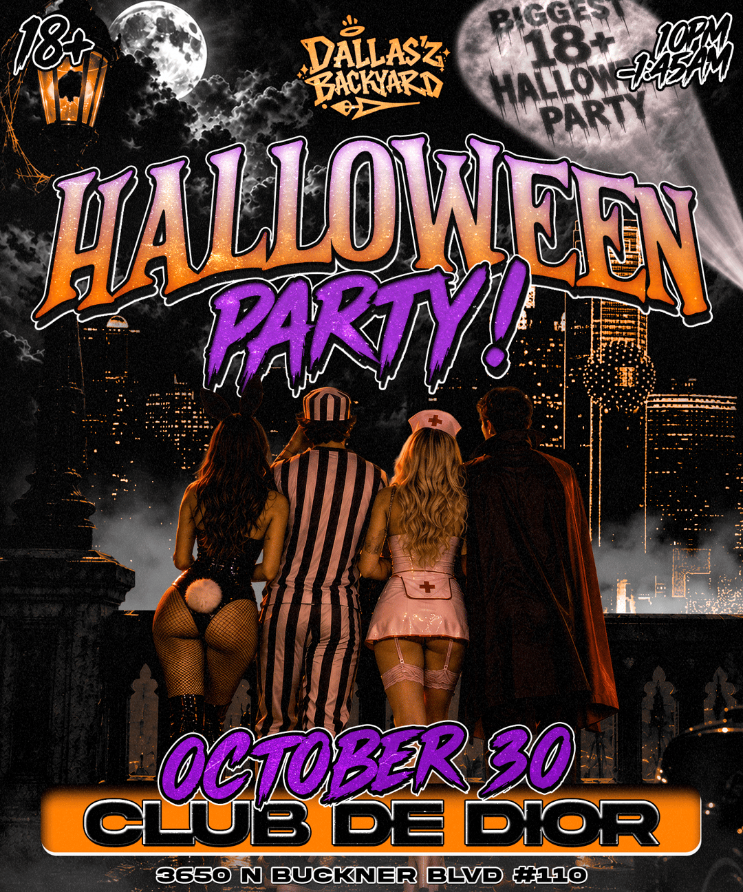 Dallas Halloween event flyer