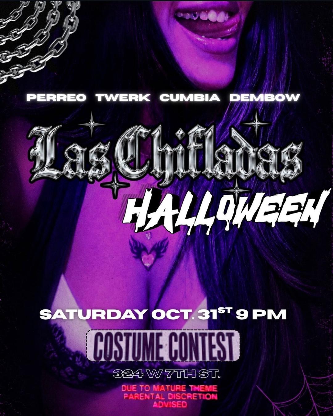 Las Chifladas a Halloween Perreo Party event flyer