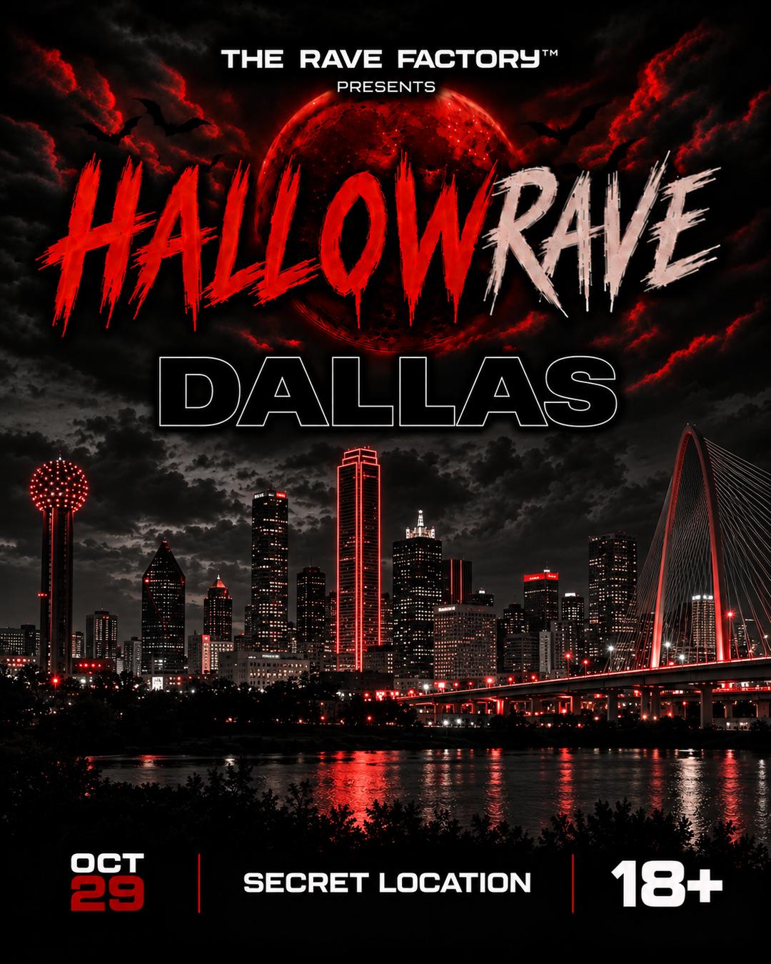 Hallowrave Dallas event flyer