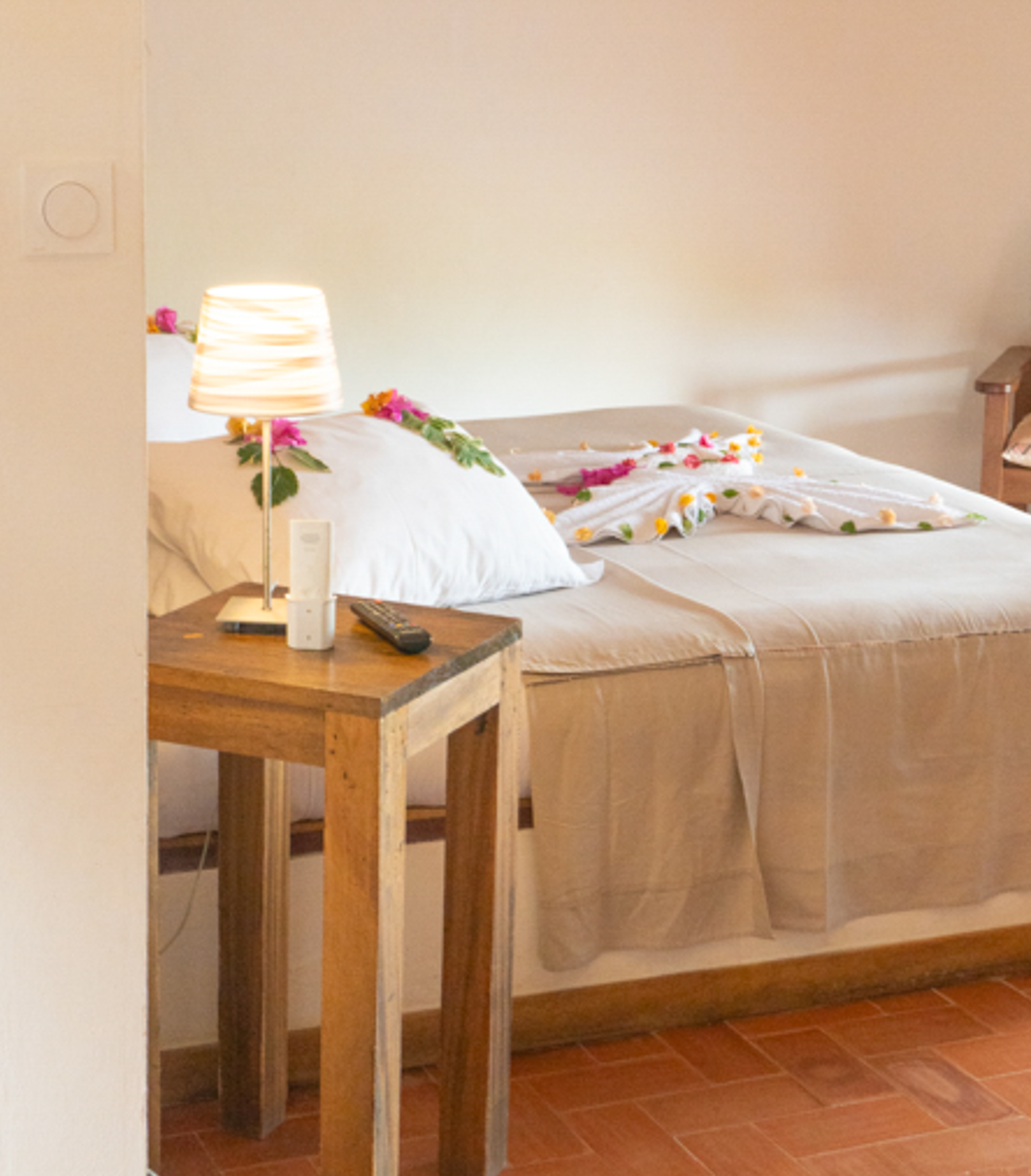 Lit chambre Deluxe, Ranch de Bango
