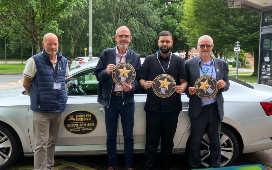 South Ribble Taxis Recognised Through the Gold Standard Taxi Driver Scheme