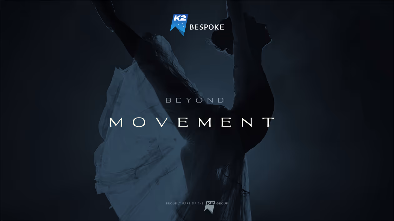 image of a ballet dancer with the words "beyond movement" overlaid