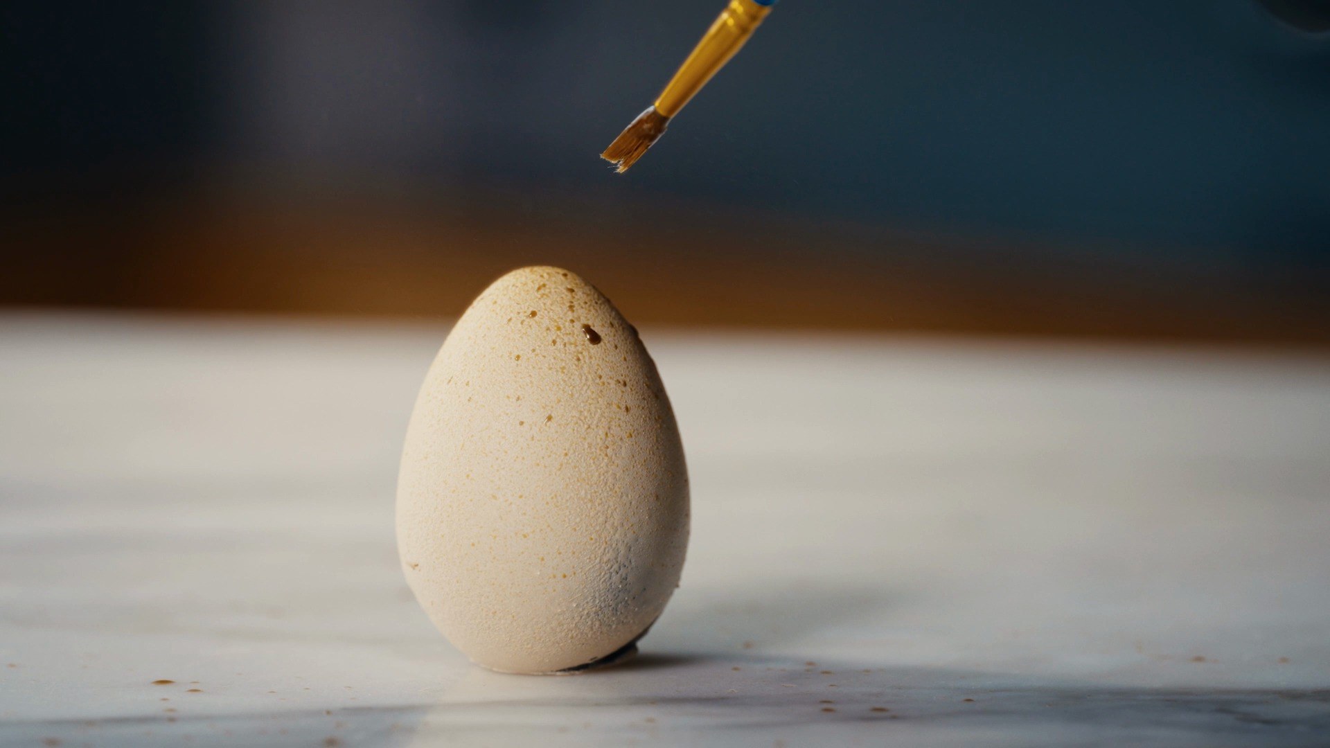 The finished hand speckled Signature Easter Egg
