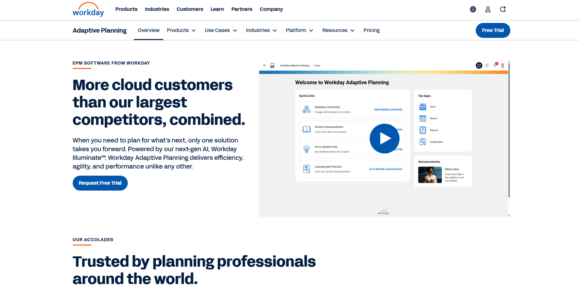 Workday Adaptive Planning