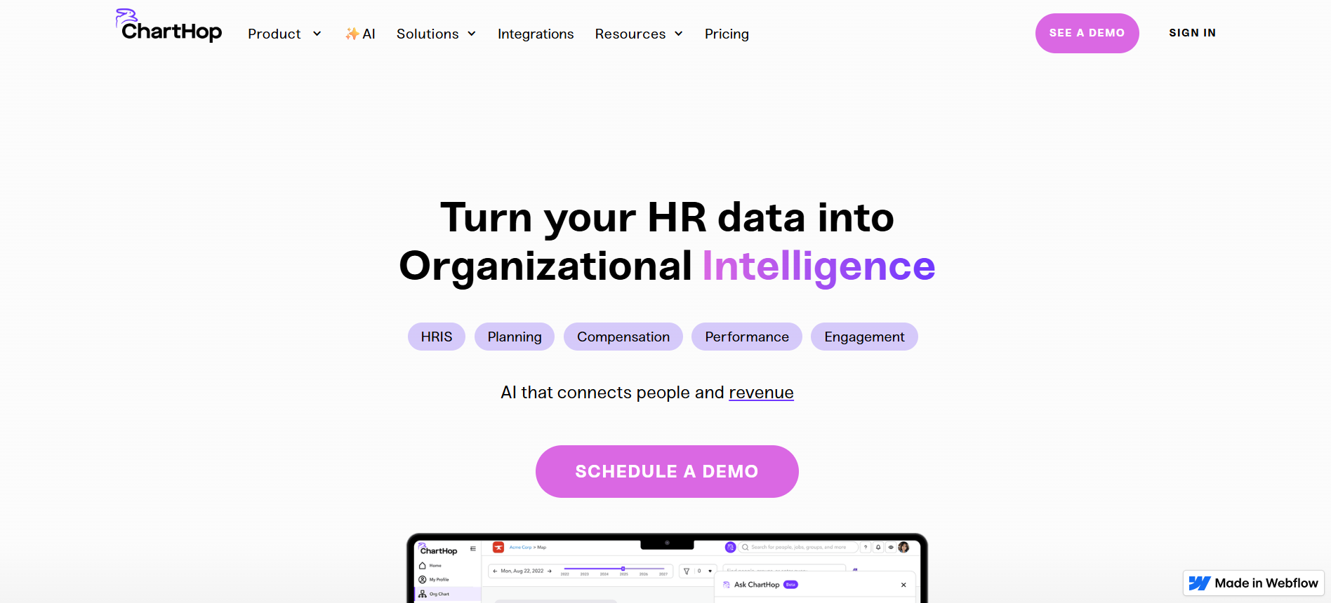 ChartHop: Visual Headcount Planning and Scenario Modeling