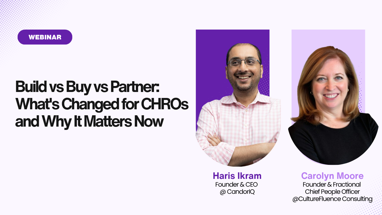 Build vs Buy vs Partner: What's Changed for CHROs and Why It Matters Now?