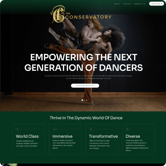 The Conservatory new website and brand