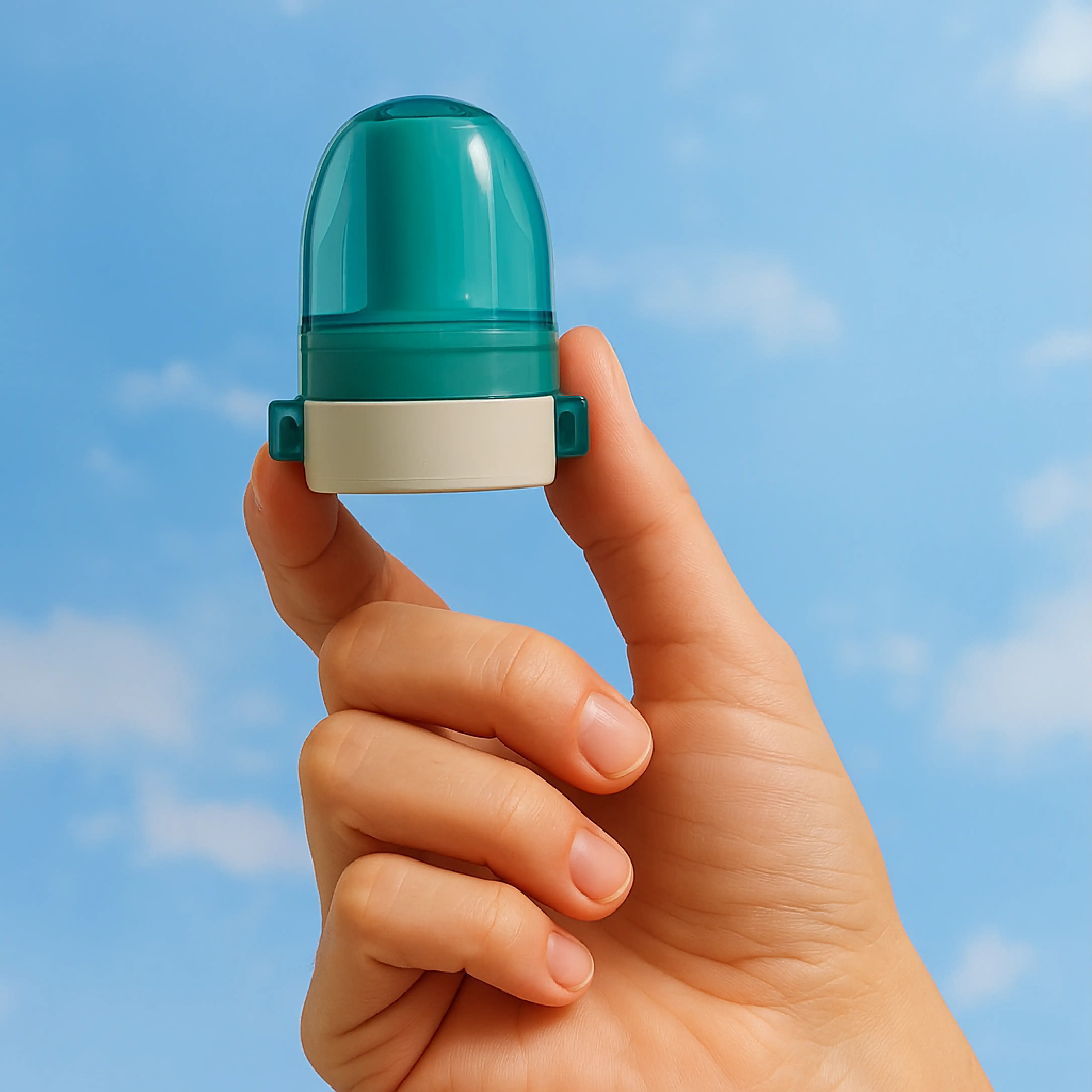 VigorAir inhaler in hand 