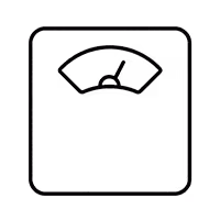 Icon of a windshield with a windshield wiper in the middle of wiping.