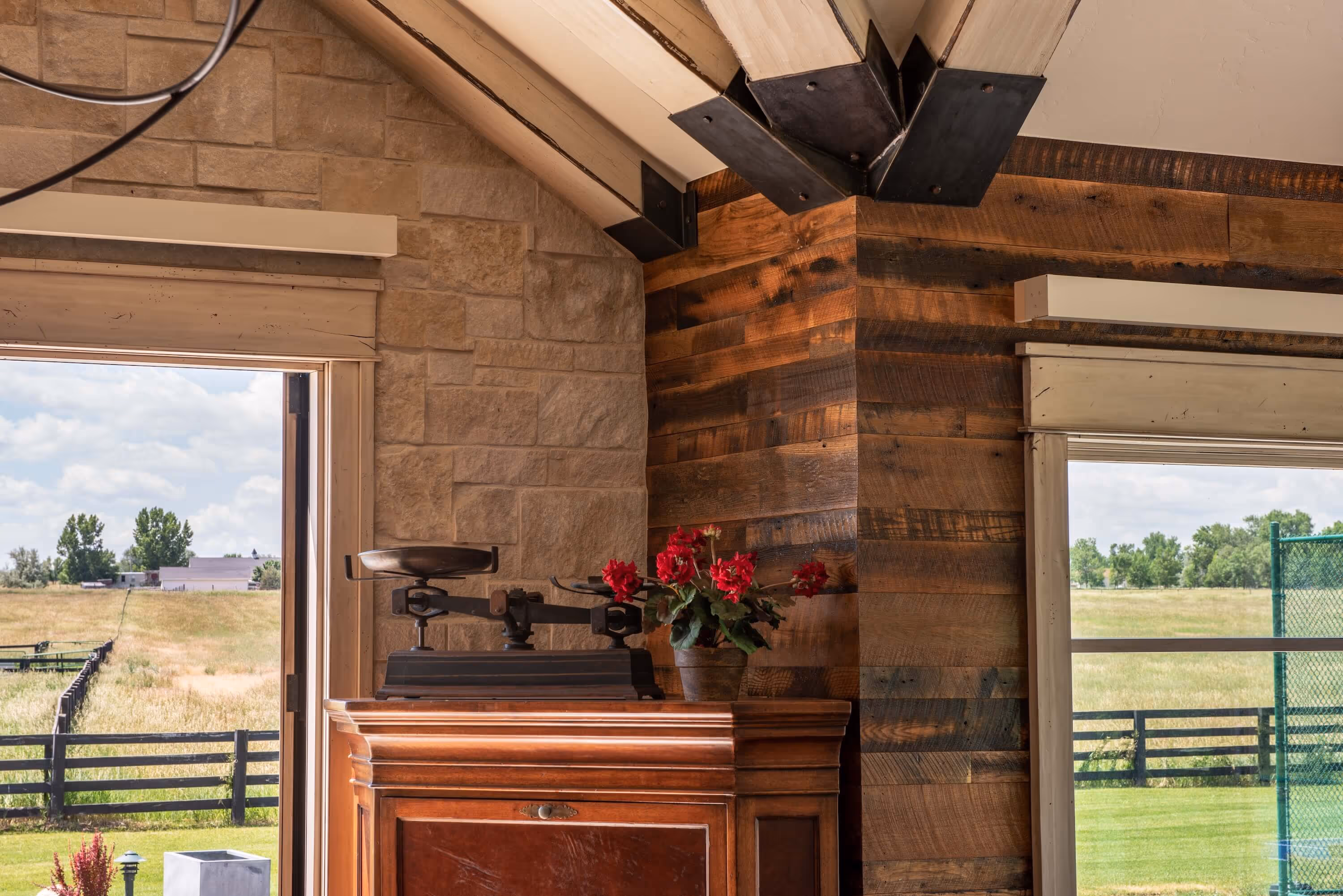 Living room with details by Flight Fabrication