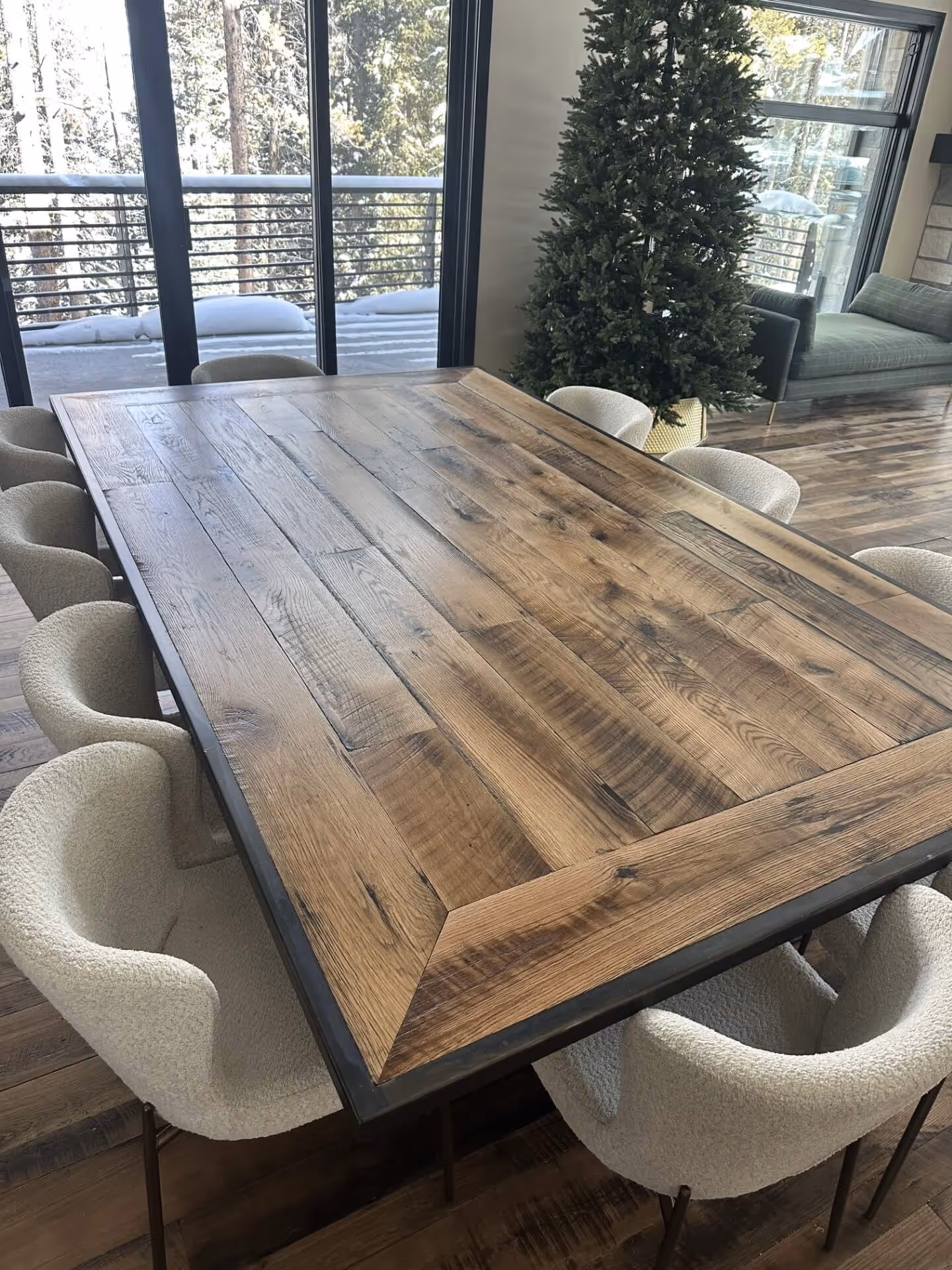 Dining table built by Flight Fabrication