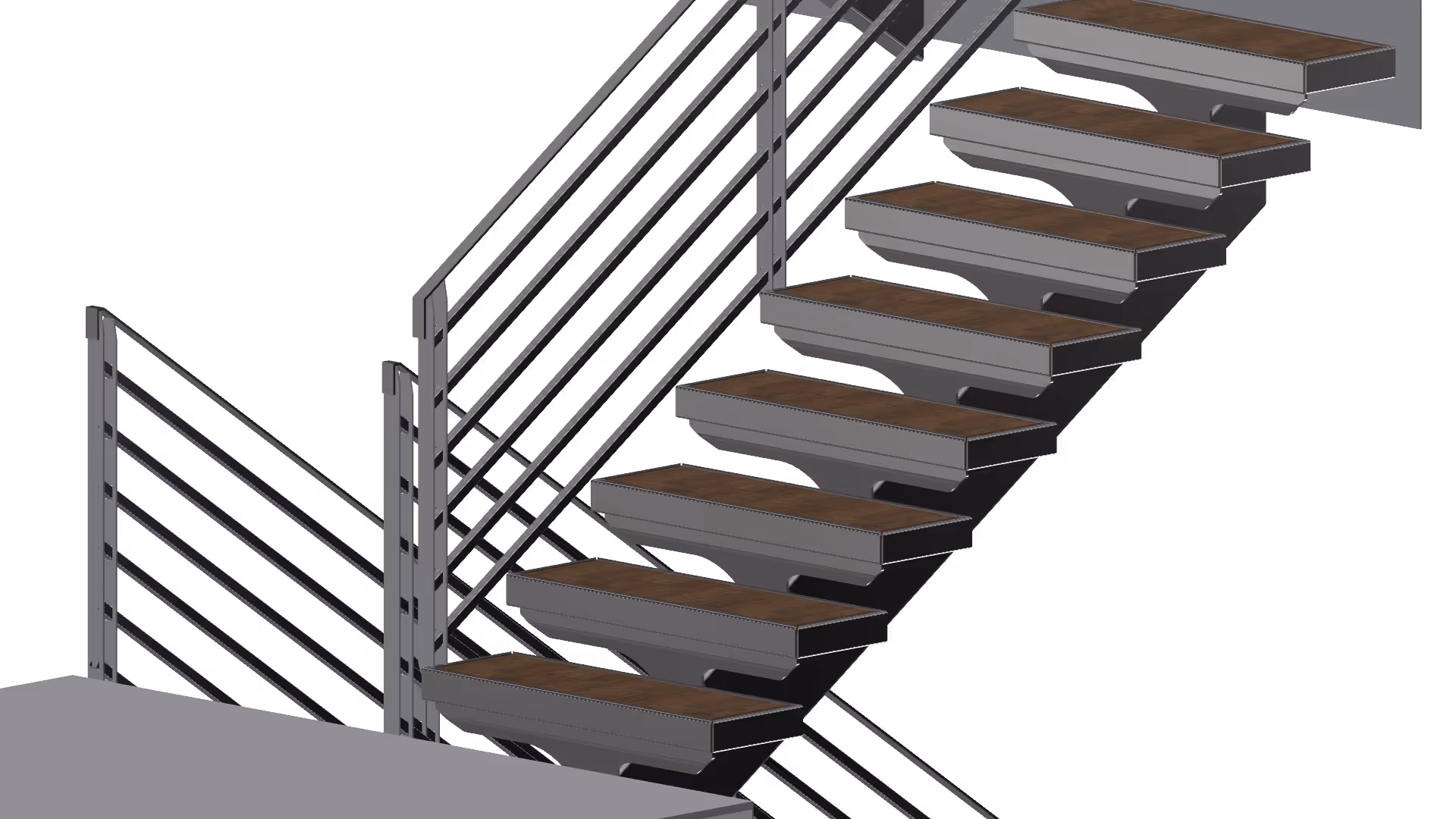 Staircase design by Flight Fabrication