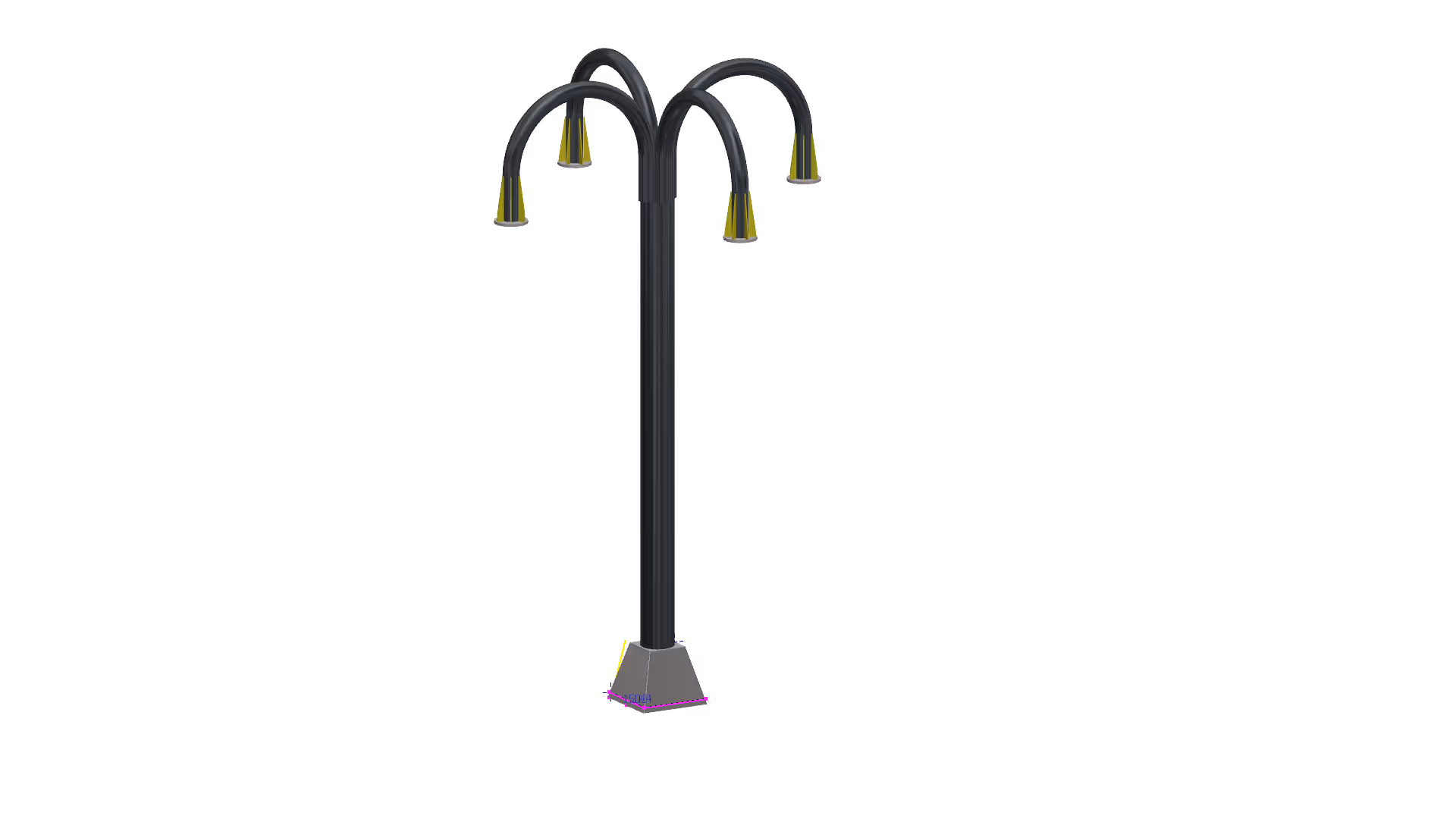 Light pole design by Flight Fabrication