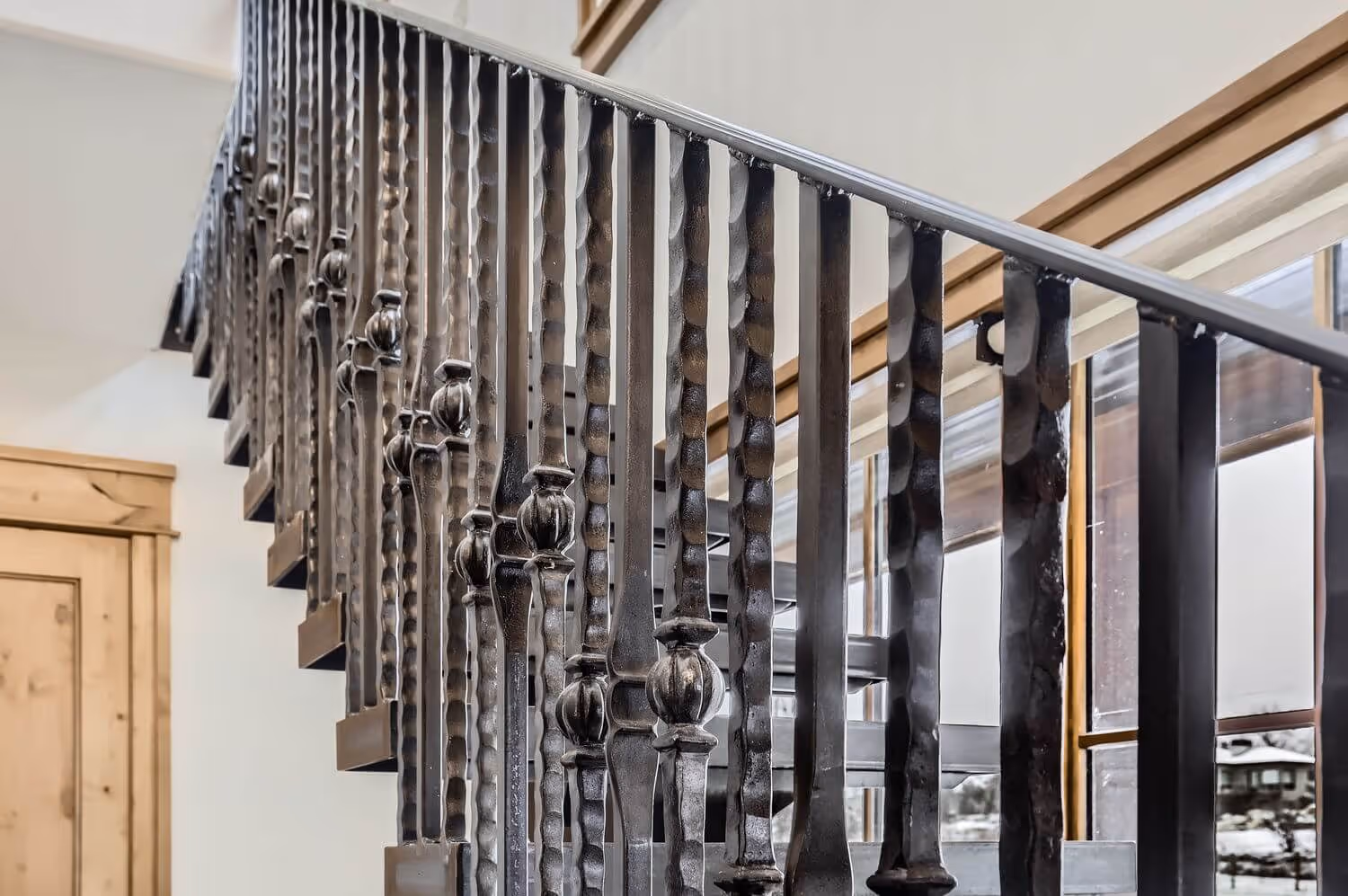 Metal staircase fabricated by Flight Fabrication