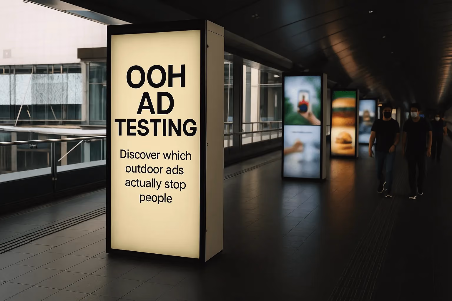 OOH Ad testing - Placements example