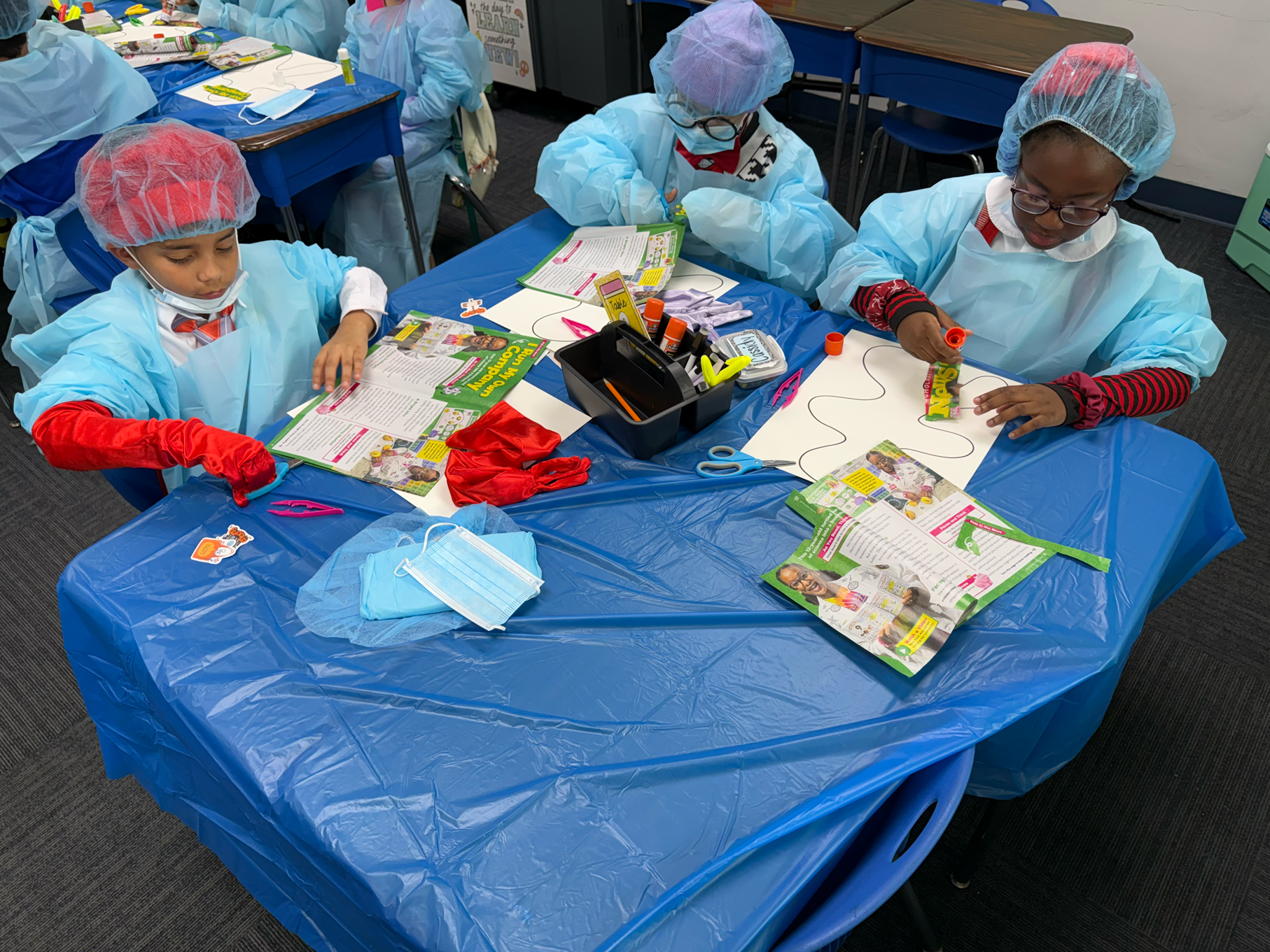 Text Feature Surgery, 3rd performing surgery for text features using our Scholastic Newspapers