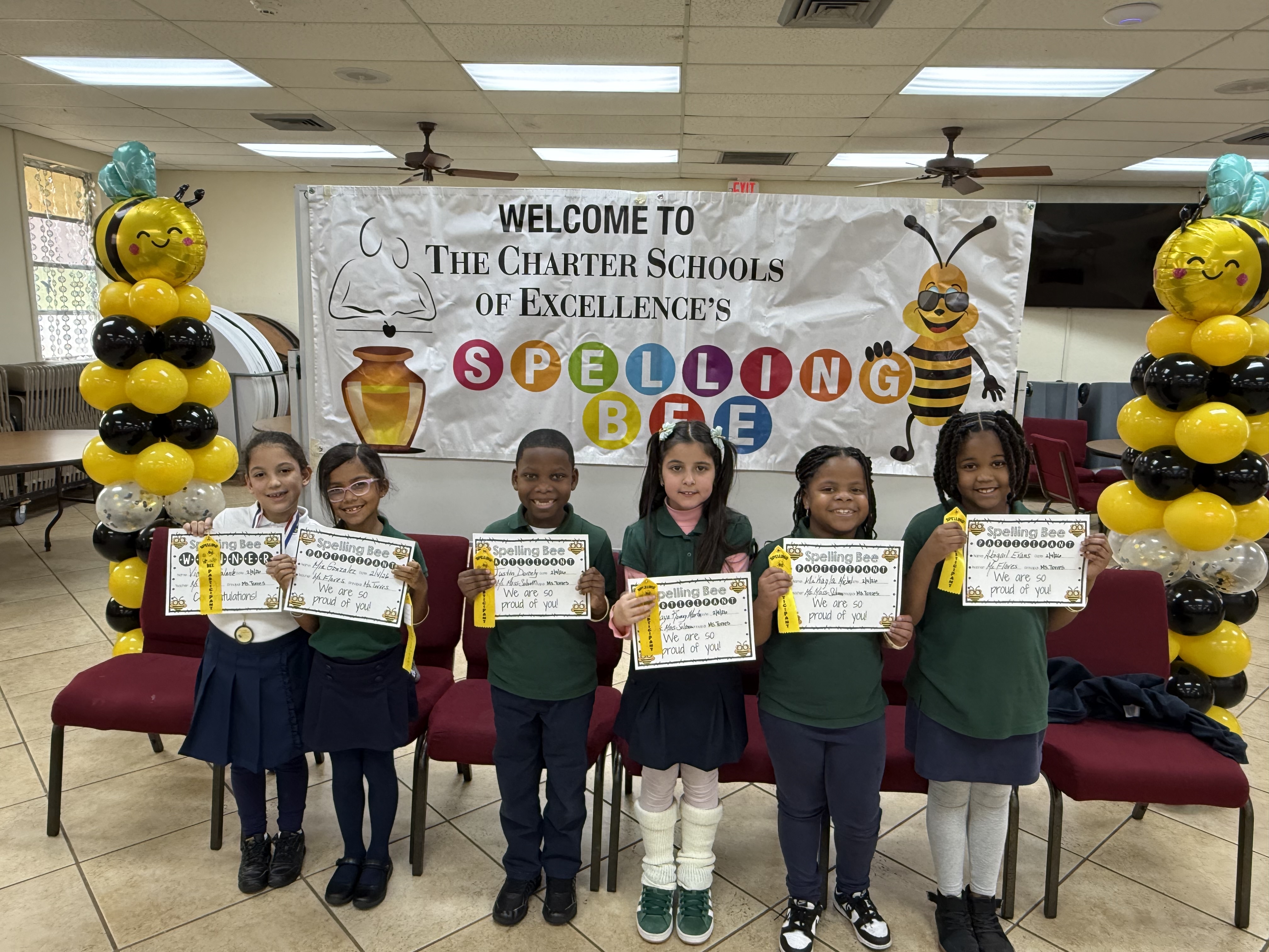 2ng Grade Spelling Bee participants