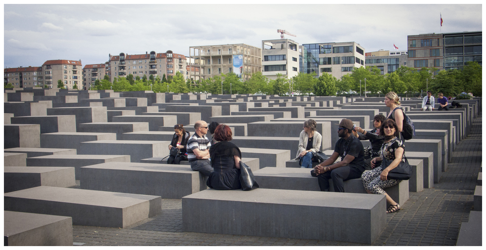 IDSVA at the Holocaust Memorial, Berlin 2015.  Photo by Louise Carrie Wales, Cohort ’13