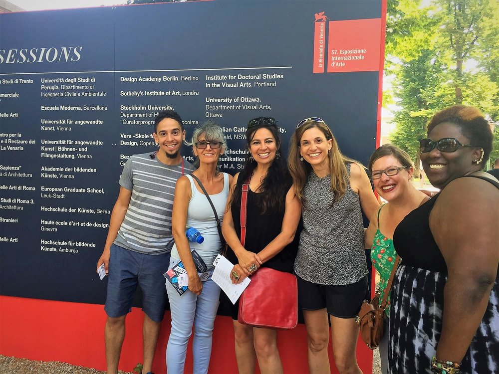 Biennale sessions banner at the Venice Biennale Giardini , Photo Credit: Simonetta Moro