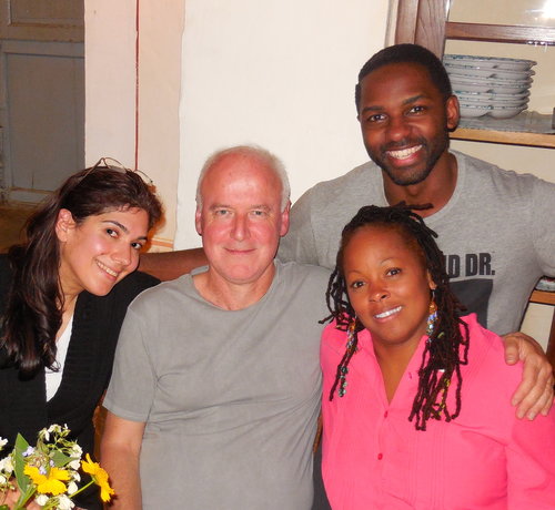 Howard Caygill with IDSVA students.