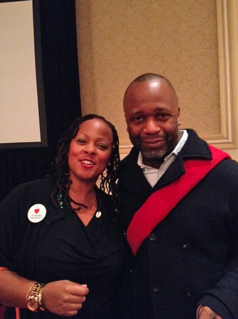 Michelle Perkins with Theaster Gates (by Michelle Perkins)