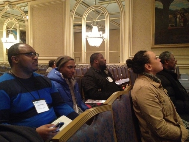 Professors Kimberly LeDee and Frank Martin with their students (by Michelle Perkins)