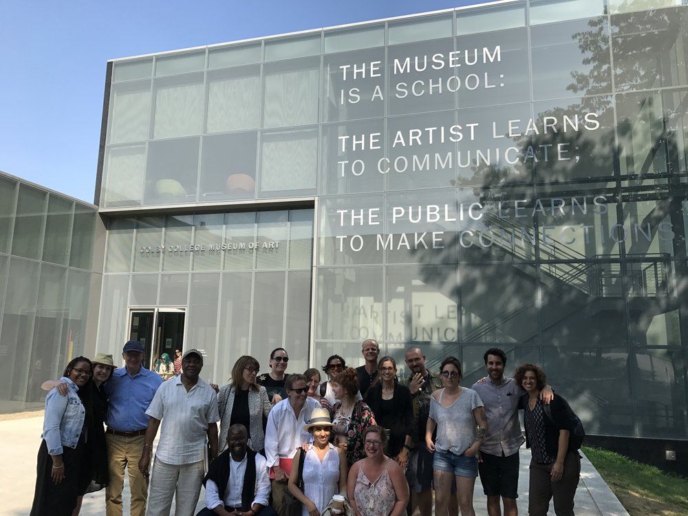 IDSVA students and amd faculty with Dr. Driskell outside the Colby College Art Museum, 2017 Photo Credit: Molly Davis