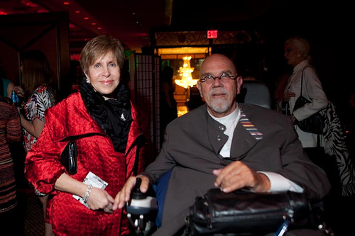 Mildred Glimcher and Chuck Close