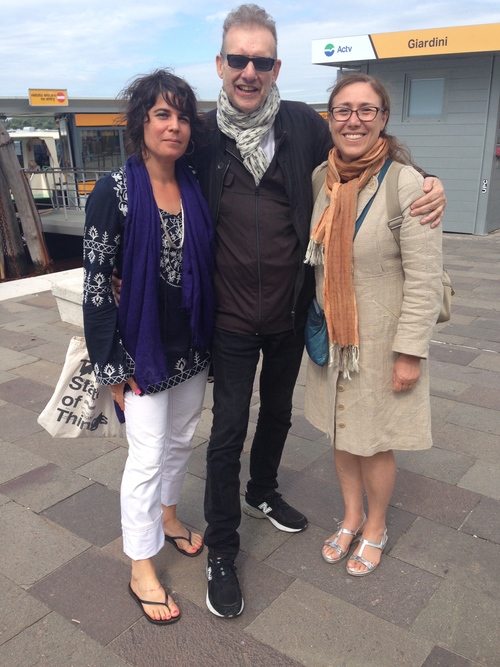 Taliesin Thomas, John Rajchman and Giovanna Borradori in Venice, Spring 2015
