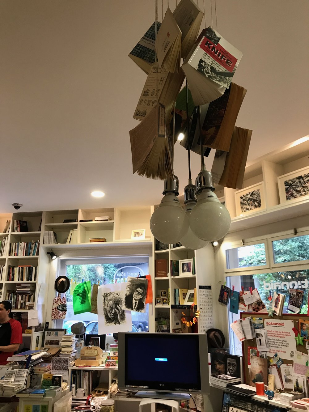 Decor inside of Free Thinking Zone bookshop and activism space . Photo Credit: Erin Latham