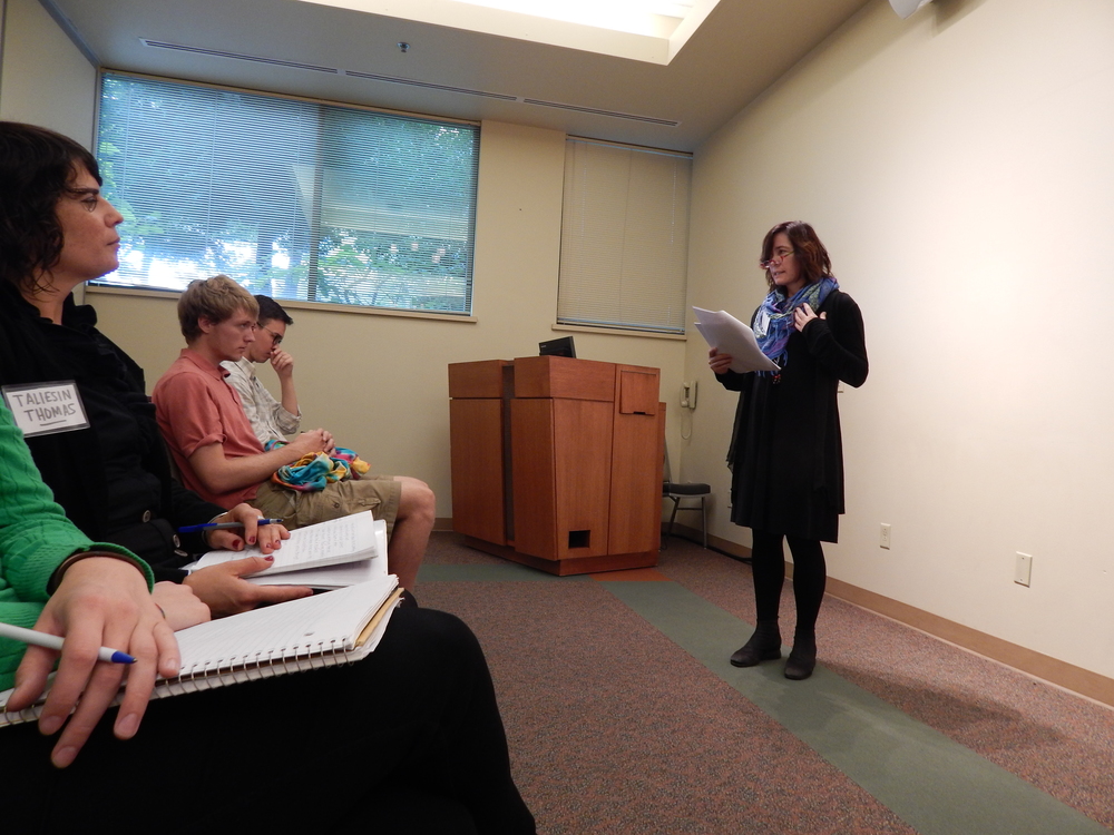 Kate Farrington presenting her paper at PACT