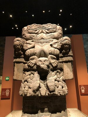 Coatlicue in the Museo Nacional de Antropología, Mexico City. Photo by Jocelyn Holmes