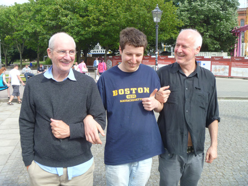 Howard Caygill, and his son, Piero