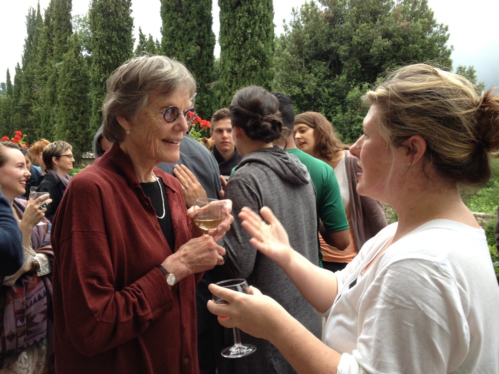 Alison Hildreth at Spannocchia. Photo by Simonetta Moro.