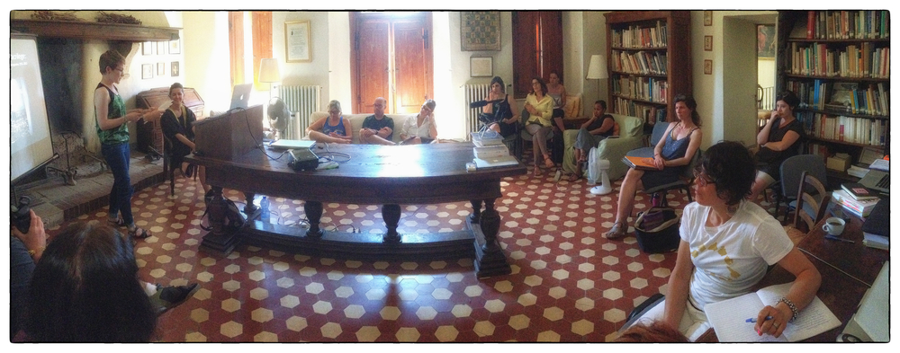 The library at Spannocchia