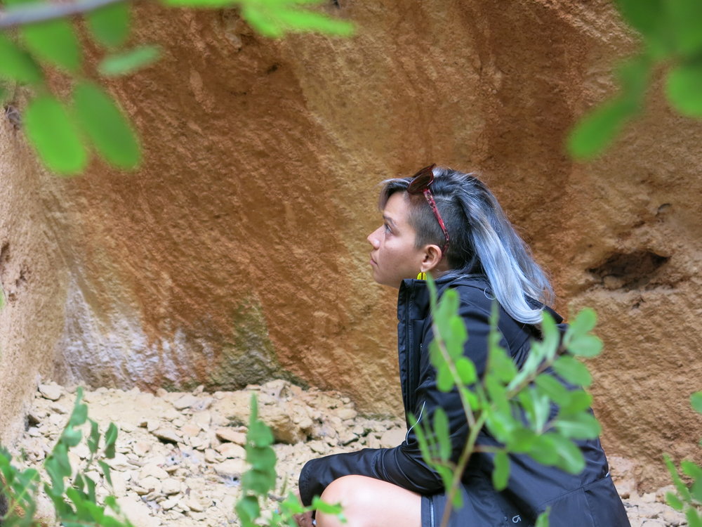 IDSVA student at Bibemus Quarry, Aix-en-Provence. Photo by Gabriel Reed.