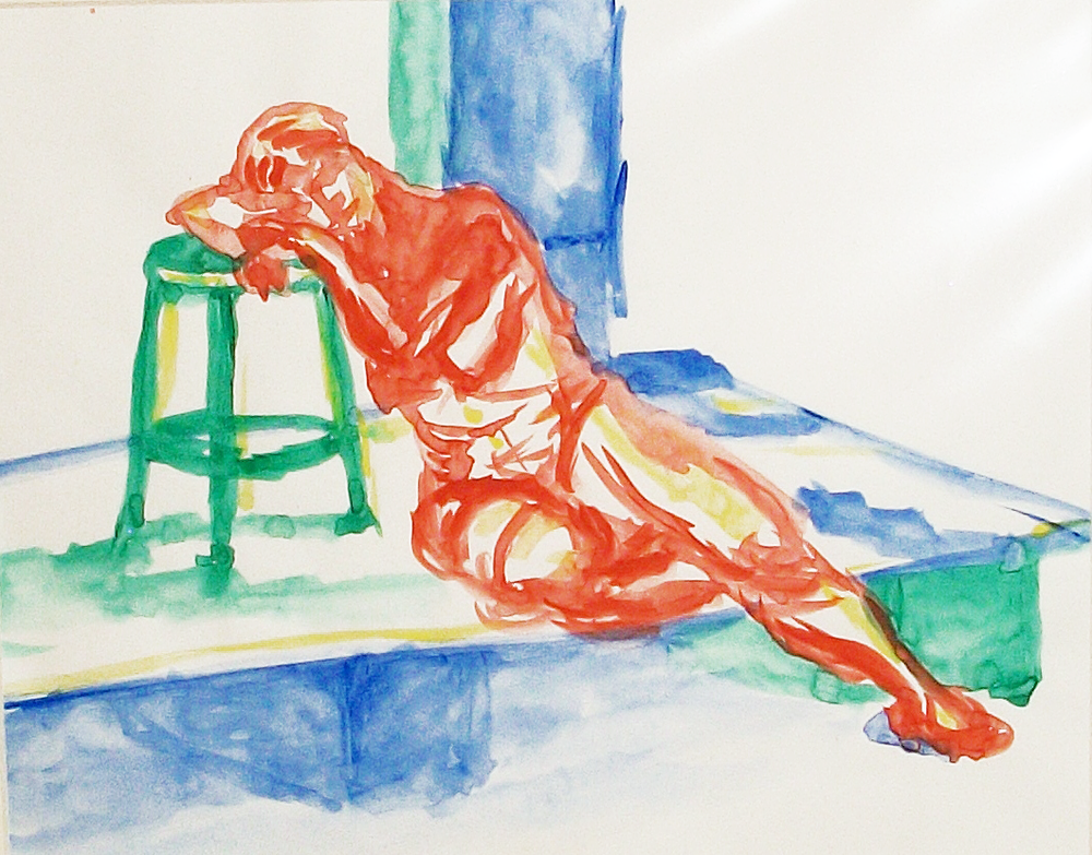 Watercolor sketch , 8”x10”, 1986