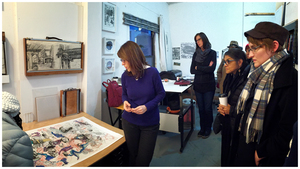 Dr. Moro in her studio