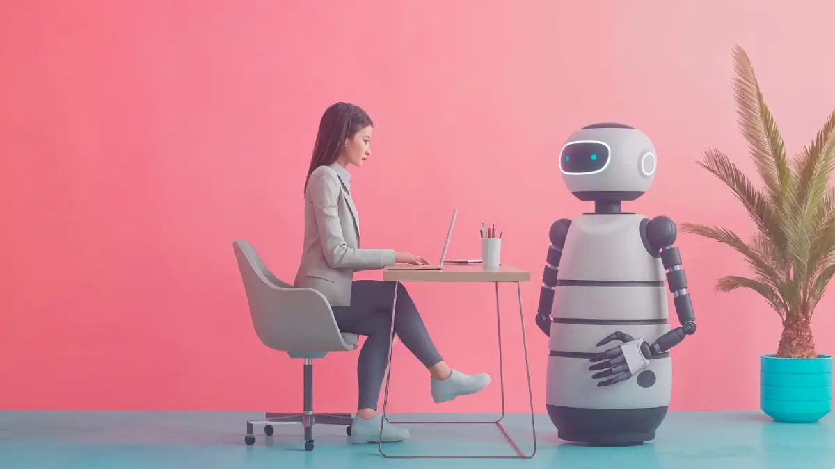 Workflow showing CRM automation triggered by AI conversation