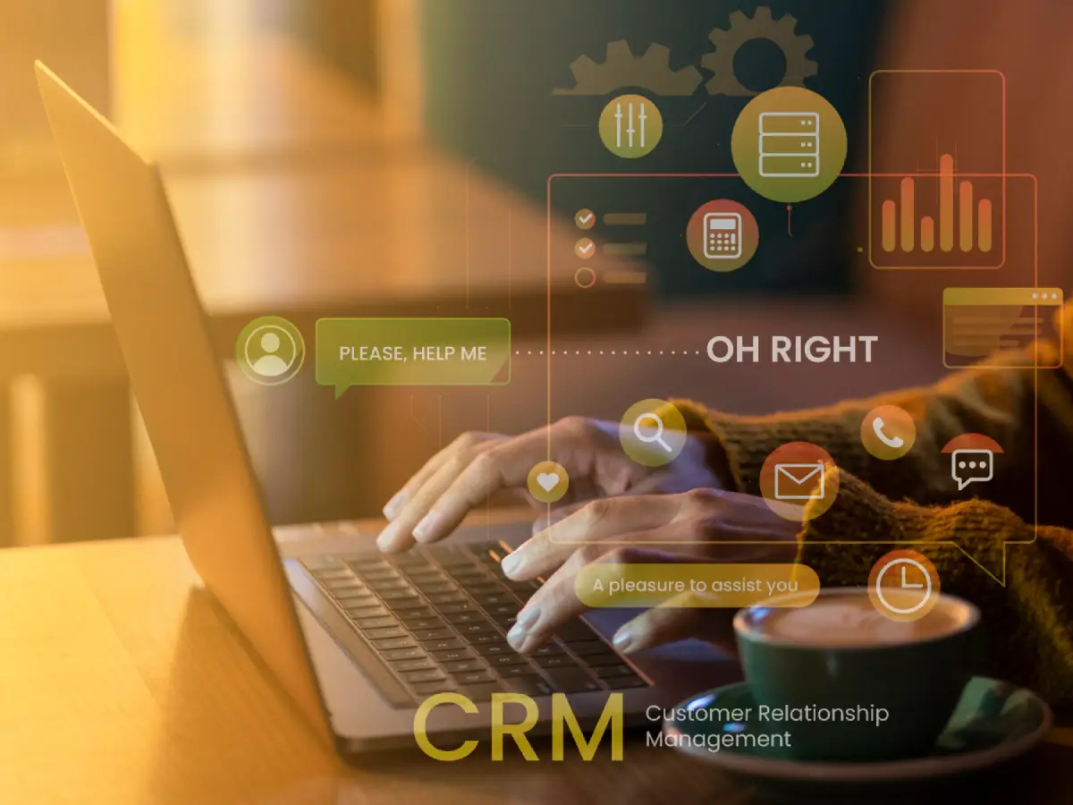 CRM dashboard with AI automation workflows in action