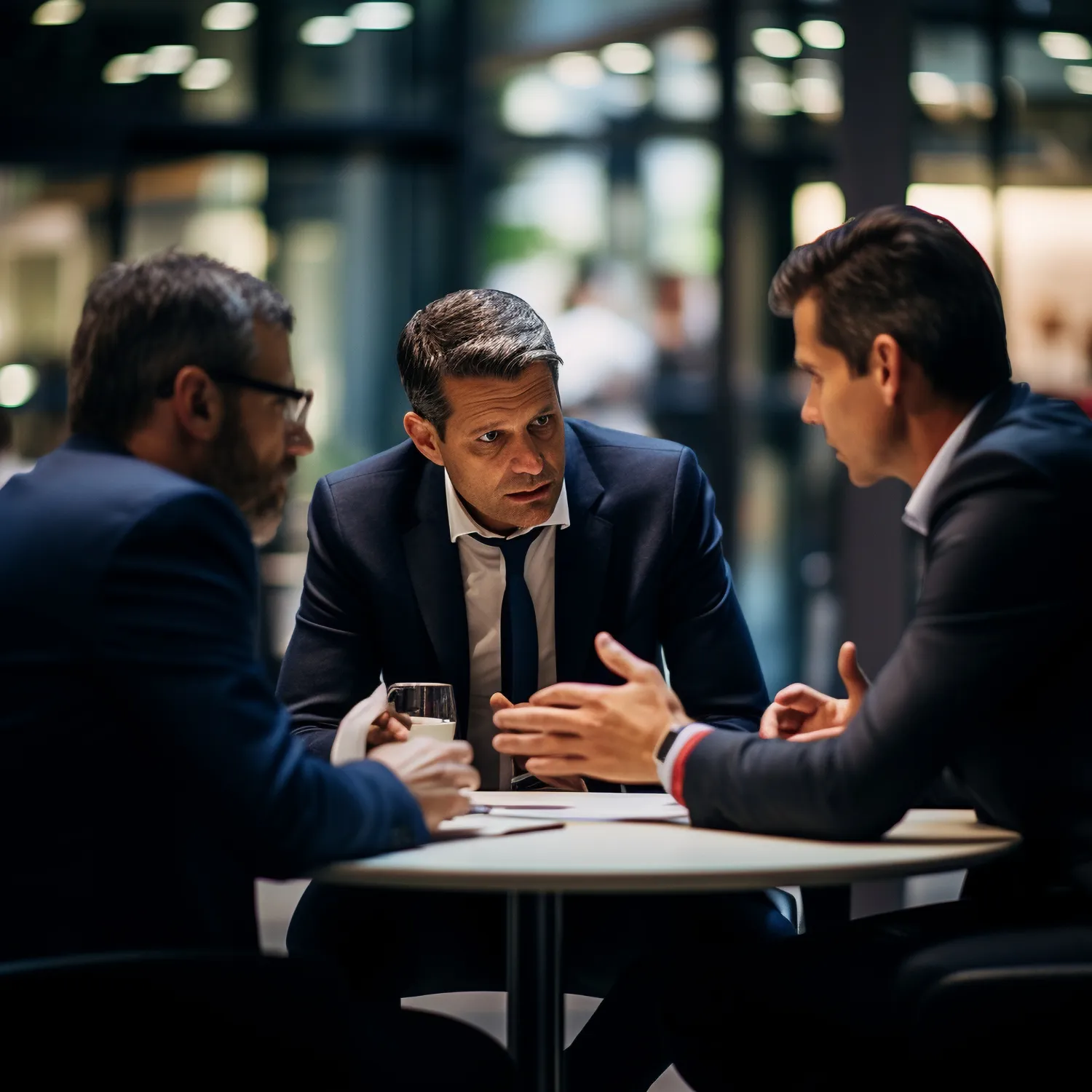Business owner in strategy call with digital marketing agency