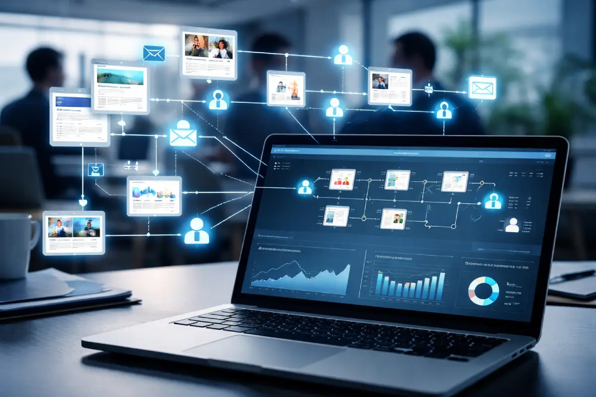 content-driven leads handled through automation system