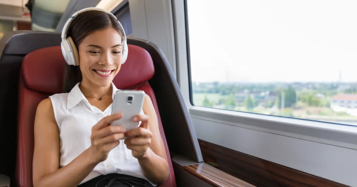 French rail operators digital passenger experience — onboard entertainment portal