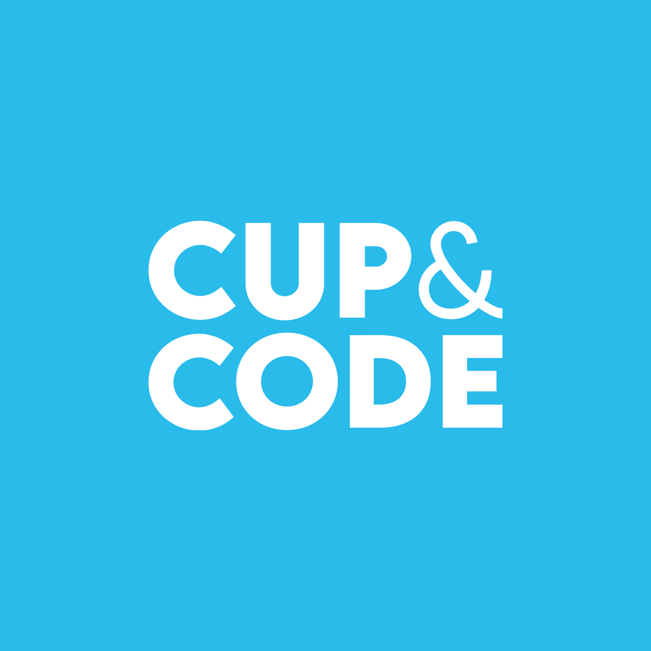 cup and code service cube blue