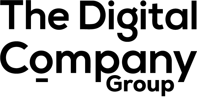Logo text reading The Digital Company Group in bold black font.