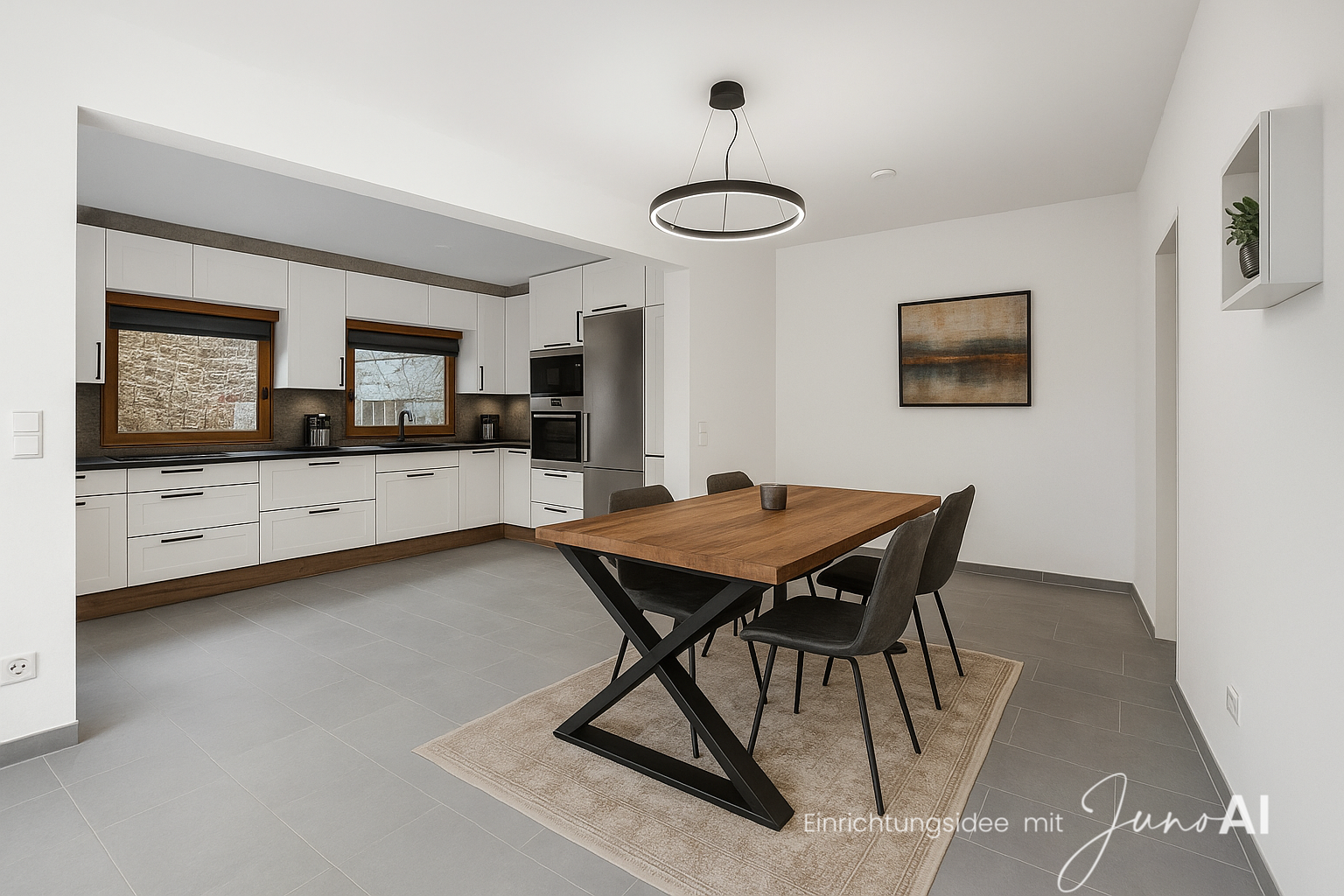 Wohnzimmer/ Küche Visualisierung